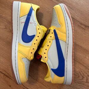 NWT Nike Women’s Air Jordan 1 Low OG x Travis Scott “Canary” Sneakers